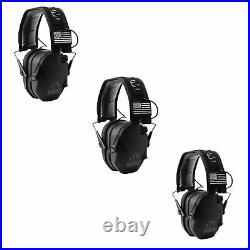 Walkers Razor Slim Shooting Ear Protection Headphones, Black Patriot (3 Pack)