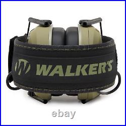 Walkers Razor Slim Ultra Low Profile Compact Design Earmuffs Green 10 Pack