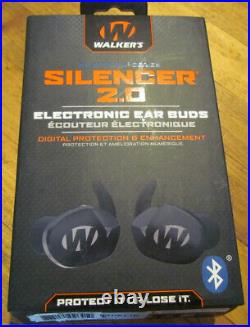 Walkers Silencer Bluetooth Rechargeable In the Ear Pair 2.0 Black
