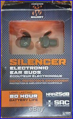 Walkers Silencer Hunting Shooting In Ear Protection Digital Ear Buds GWP-SLCR