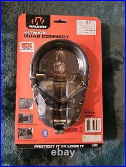 Walkers Ultimate Digital Quad Connect Electronic Earmuffs Bluetooth NRR27