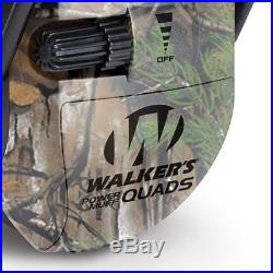 Walkers Ultimate Hunting Shooting AFT Power Muff Quads, Realtree Camo (2 Pack)