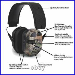 Walkers Ultimate Power Electronic Ear Muff QUADS 27db Hunting Enhanced REALTREE