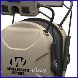 Walkers XCEL100 Digital Active Shooting Ear Hearing Protection Earmuffs (3 Pack)