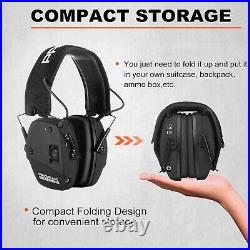 Wireless Electronic Shooting Ear Protection Earmuffs Noise Reduction Large