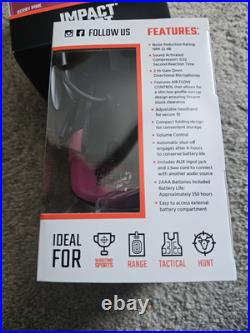 X9 Howard Leight Impact Sport, Electronic Earmuff Pink 22dB EST VALUE $360