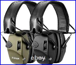 ZOHAN Electronic Shooting Ear Protection with 4X Sound Amplification, Slim Active