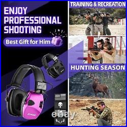 ZOHAN Electronic Shooting Earmuffs, Hearing Protection Shooters, NRR 23dB Noi